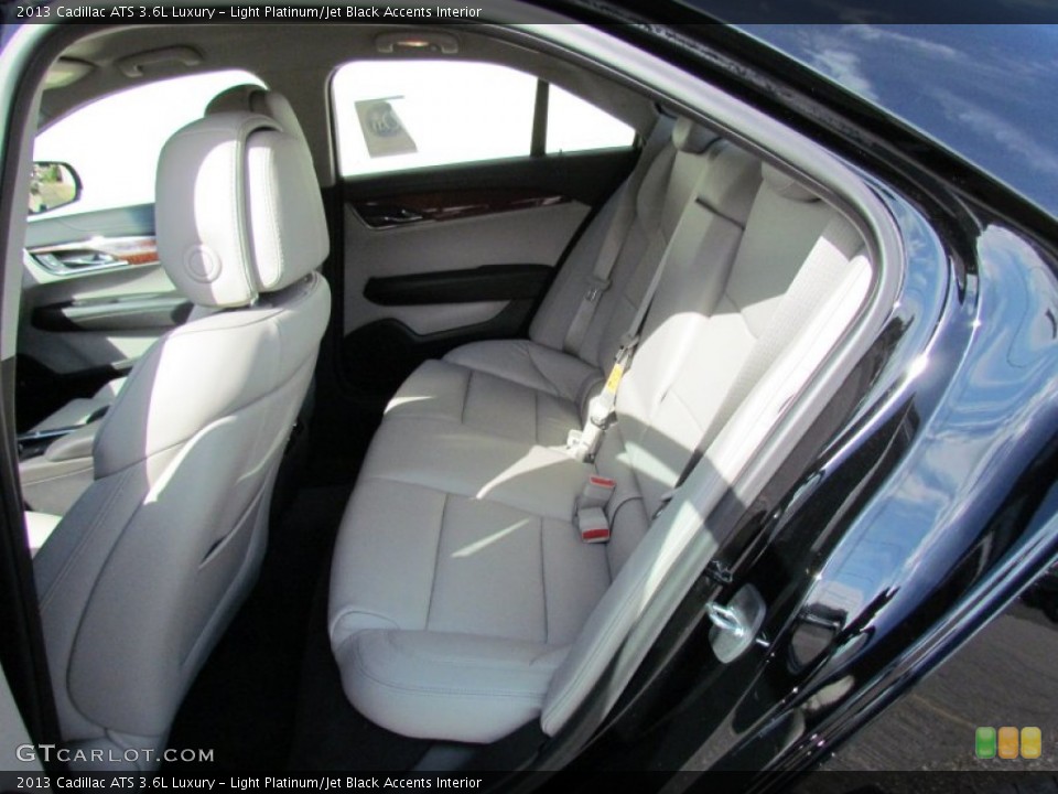 Light Platinum/Jet Black Accents Interior Rear Seat for the 2013 Cadillac ATS 3.6L Luxury #71102050