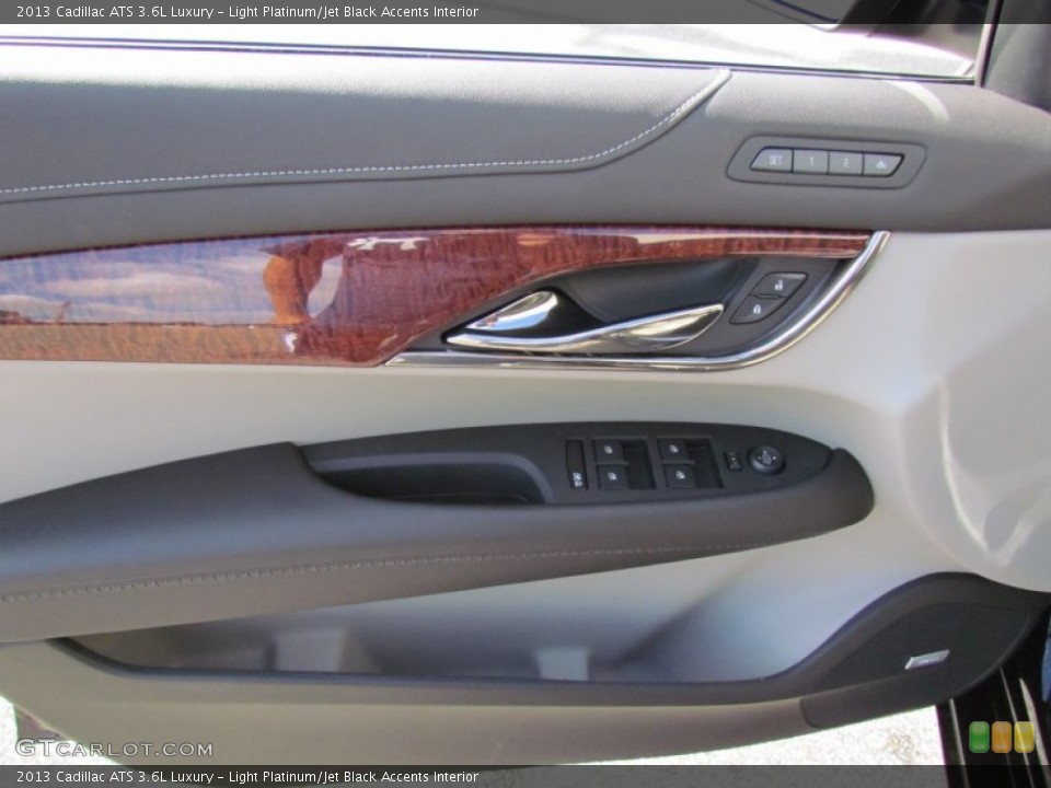 Light Platinum/Jet Black Accents Interior Door Panel for the 2013 Cadillac ATS 3.6L Luxury #71102068