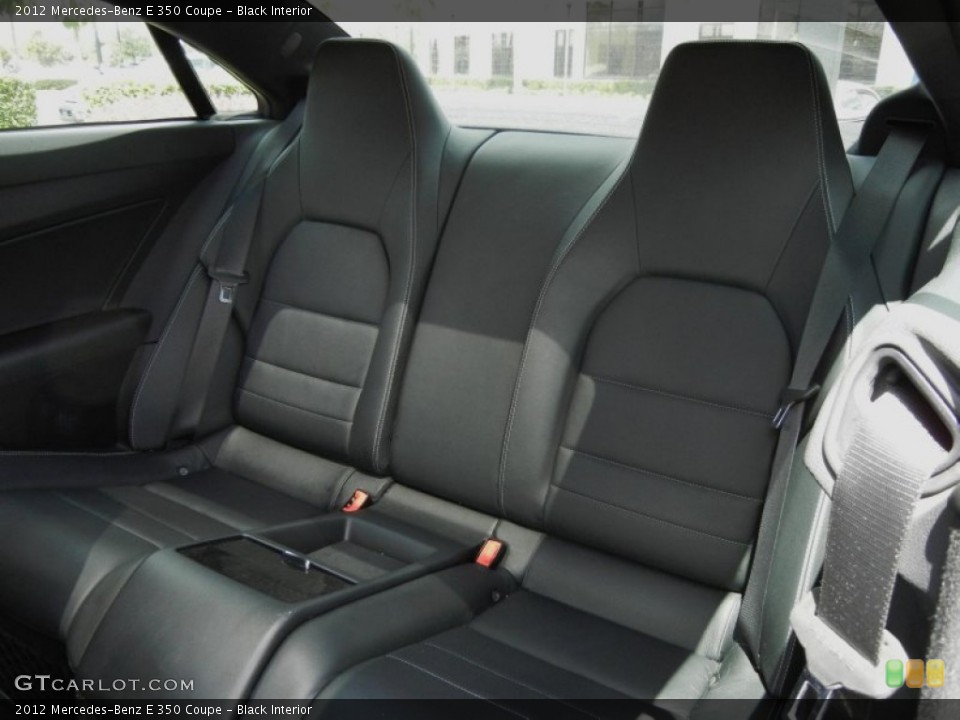Black Interior Rear Seat for the 2012 Mercedes-Benz E 350 Coupe #71103403