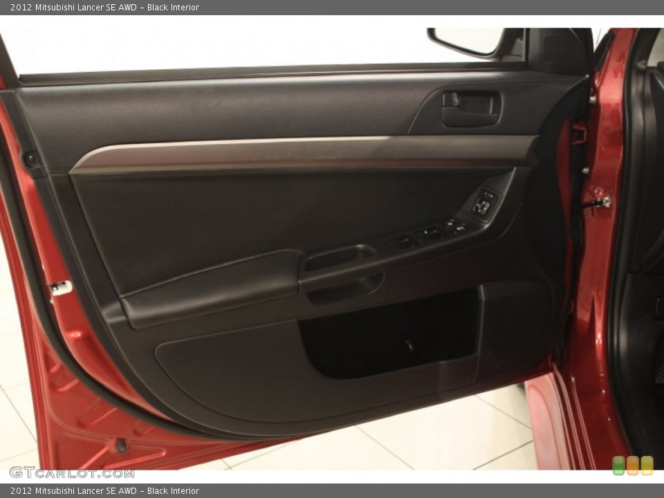 Black Interior Door Panel for the 2012 Mitsubishi Lancer SE AWD #71106346
