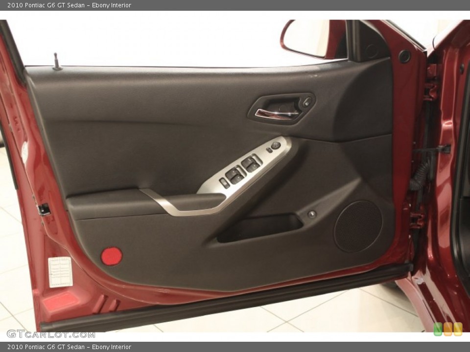 Ebony Interior Door Panel for the 2010 Pontiac G6 GT Sedan #71107099