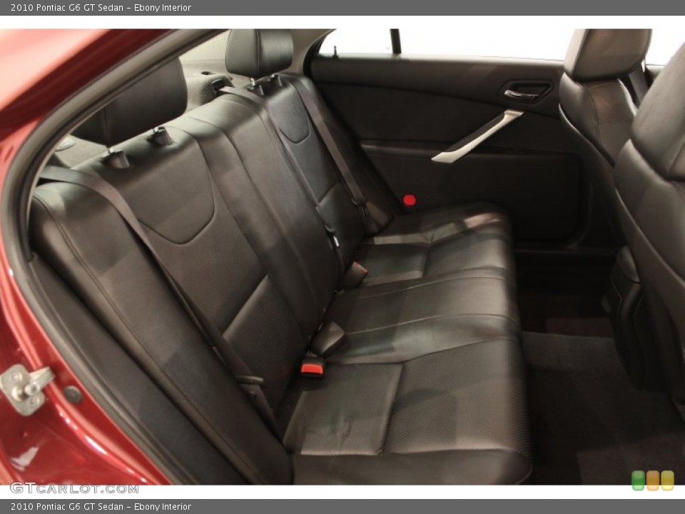 Ebony Interior Rear Seat for the 2010 Pontiac G6 GT Sedan #71107174