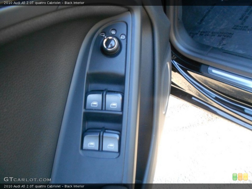 Black Interior Controls for the 2010 Audi A5 2.0T quattro Cabriolet #71108113