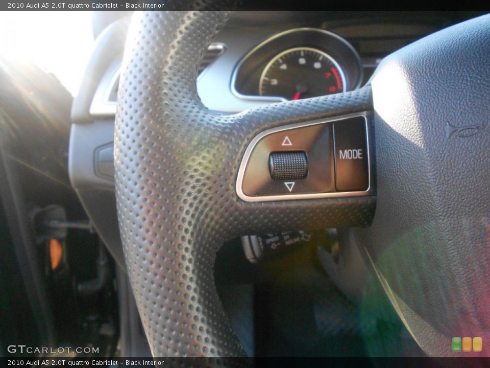 Black Interior Controls for the 2010 Audi A5 2.0T quattro Cabriolet #71108140