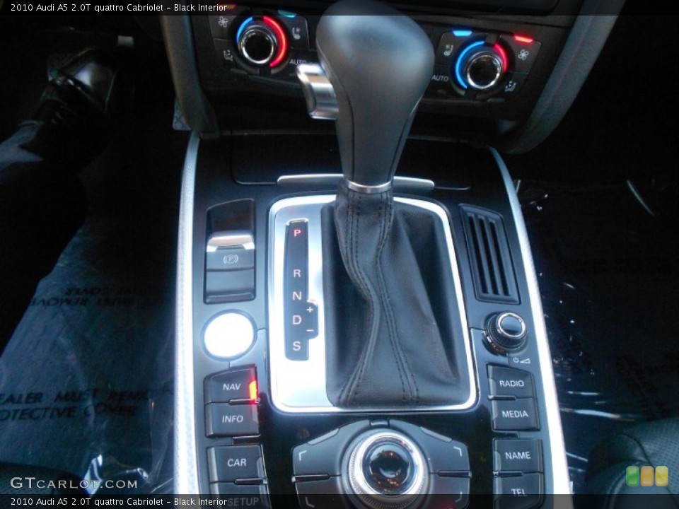 Black Interior Transmission for the 2010 Audi A5 2.0T quattro Cabriolet #71108224