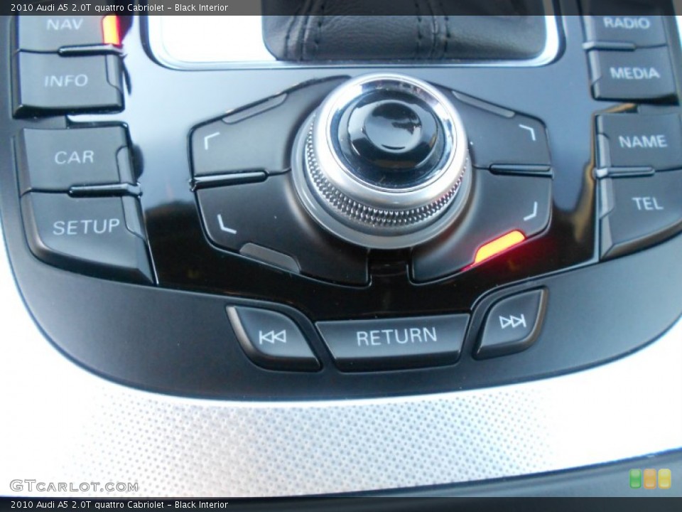 Black Interior Controls for the 2010 Audi A5 2.0T quattro Cabriolet #71108239