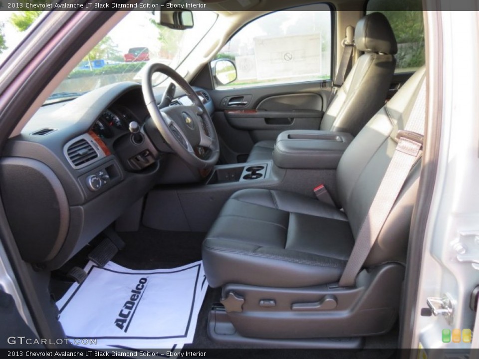 Ebony Interior Front Seat for the 2013 Chevrolet Avalanche LT Black Diamond Edition #71108704