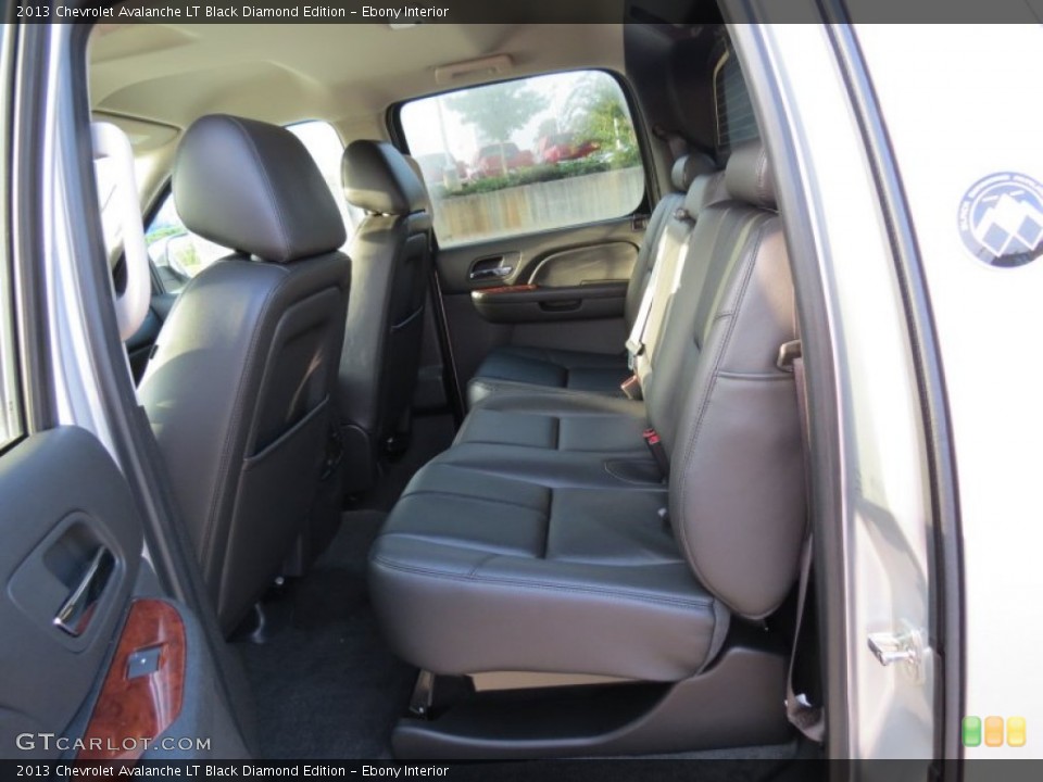 Ebony Interior Rear Seat for the 2013 Chevrolet Avalanche LT Black Diamond Edition #71108713