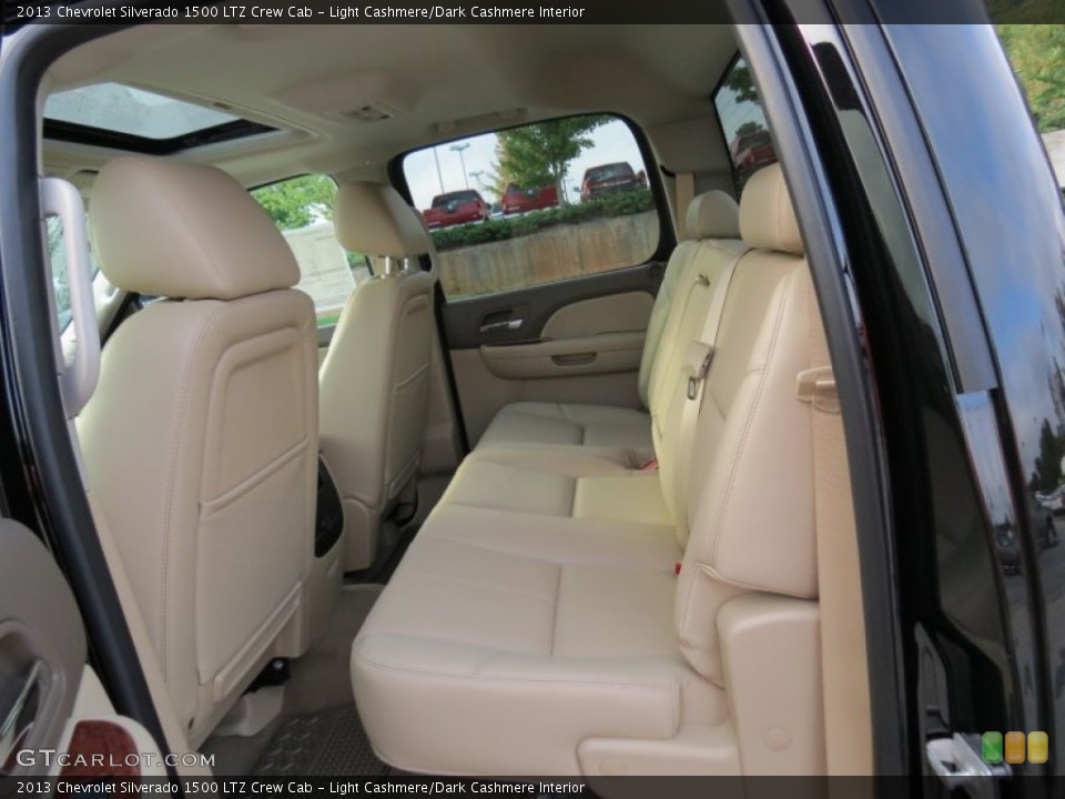 Light Cashmere/Dark Cashmere Interior Rear Seat for the 2013 Chevrolet Silverado 1500 LTZ Crew Cab #71108891