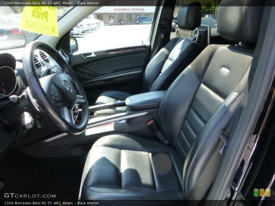 Black Interior Photo for the 2009 Mercedes-Benz ML 63 AMG 4Matic #71109044