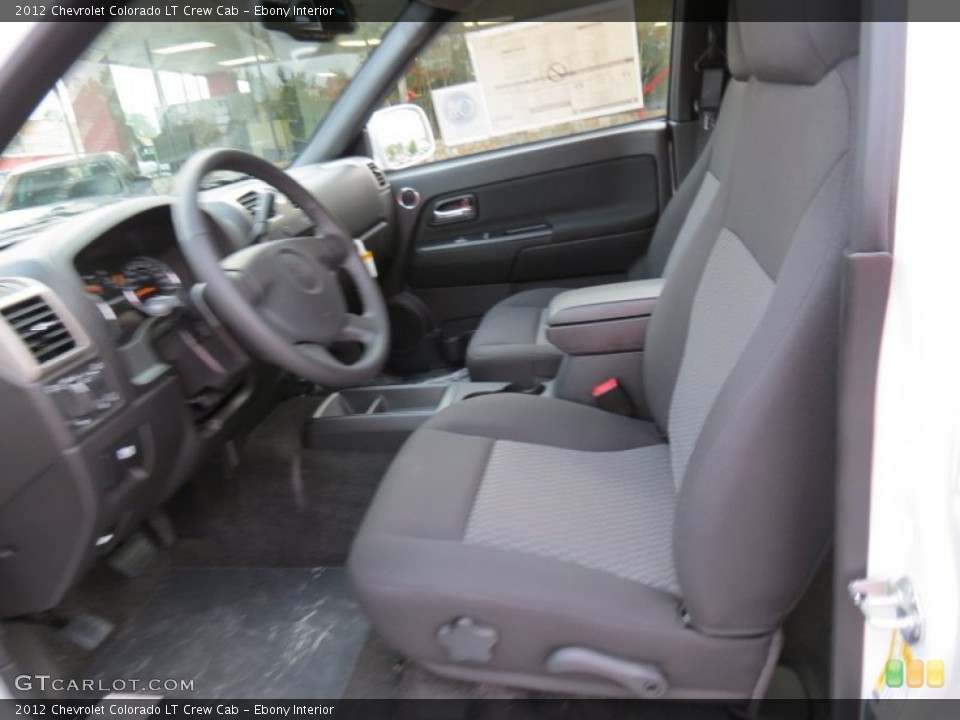 Ebony Interior Front Seat for the 2012 Chevrolet Colorado LT Crew Cab #71109530