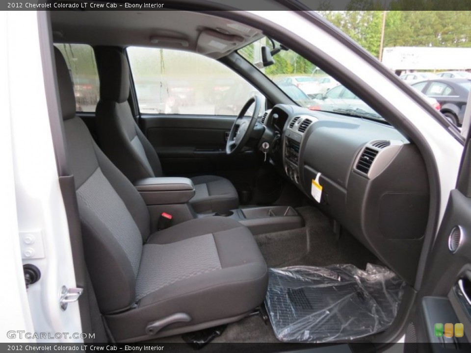 Ebony Interior Front Seat for the 2012 Chevrolet Colorado LT Crew Cab #71109554