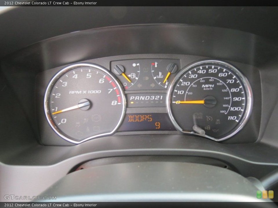 Ebony Interior Gauges for the 2012 Chevrolet Colorado LT Crew Cab #71109584
