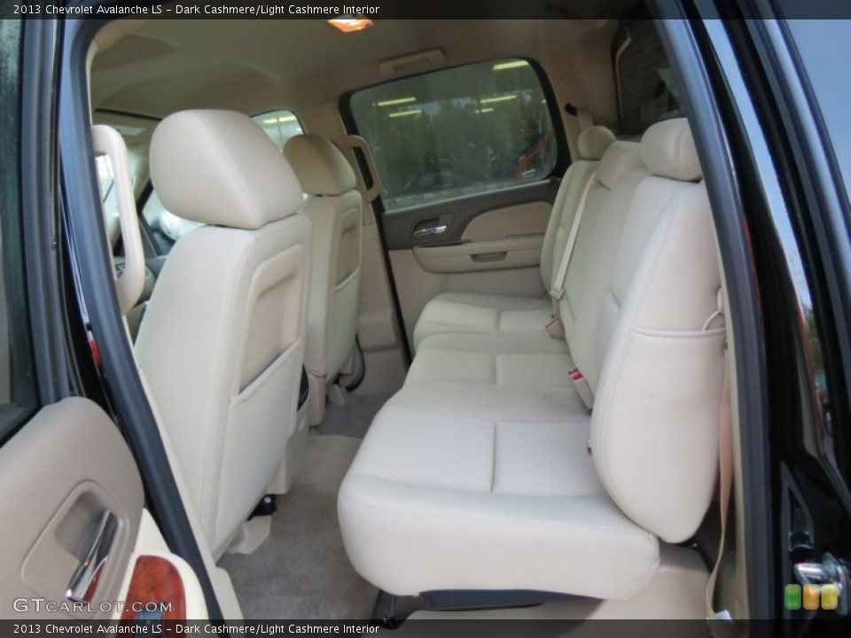 Dark Cashmere/Light Cashmere Interior Rear Seat for the 2013 Chevrolet Avalanche LS #71109716