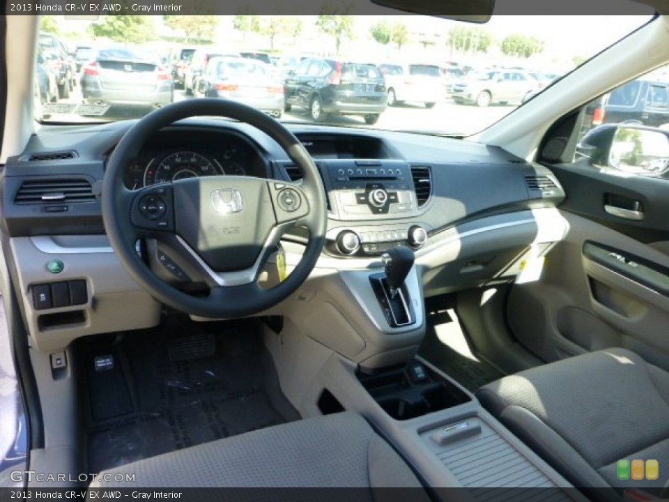 Gray Interior Dashboard for the 2013 Honda CR-V EX AWD #71110142