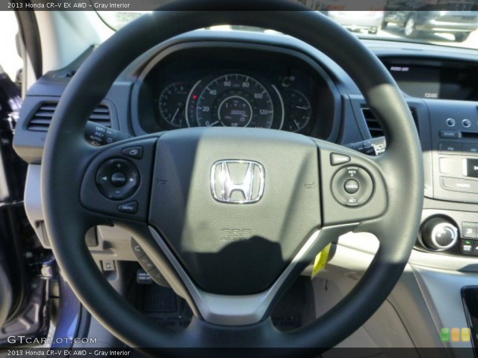 Gray Interior Steering Wheel for the 2013 Honda CR-V EX AWD #71110190