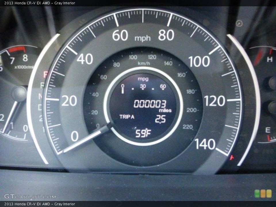 Gray Interior Gauges for the 2013 Honda CR-V EX AWD #71110211