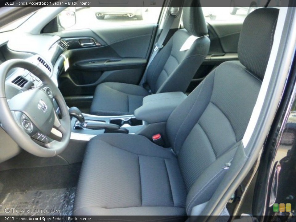 Black Interior Front Seat for the 2013 Honda Accord Sport Sedan #71110301