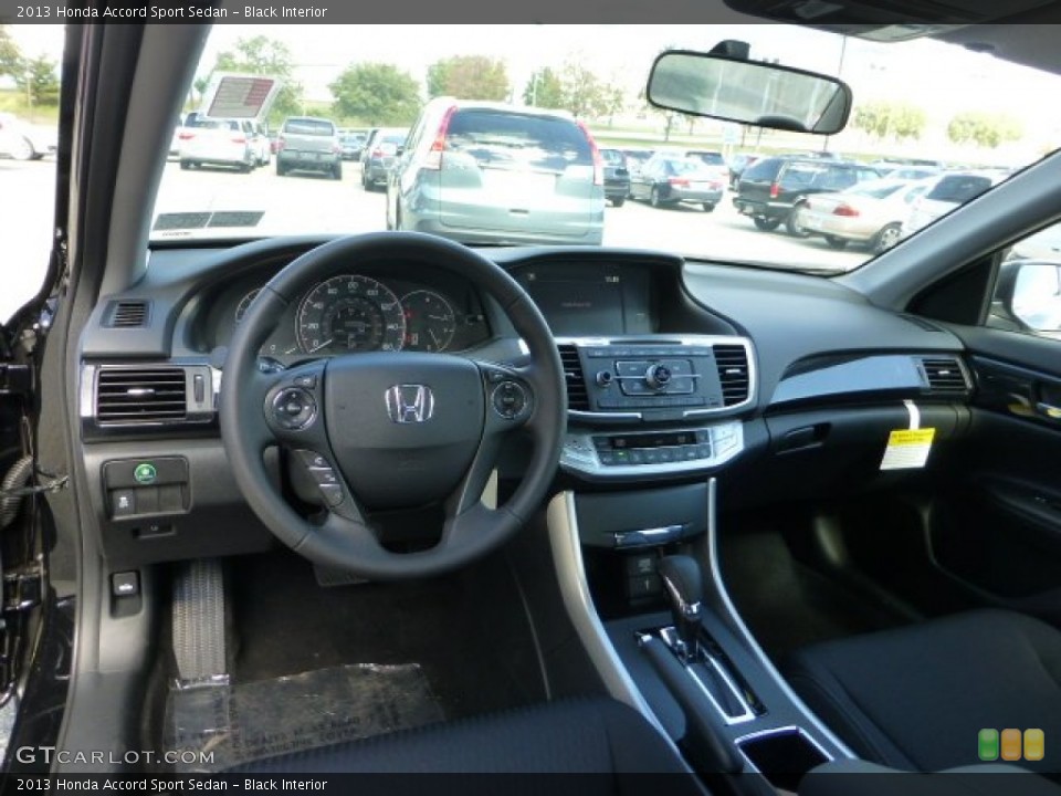 Black Interior Dashboard for the 2013 Honda Accord Sport Sedan #71110319