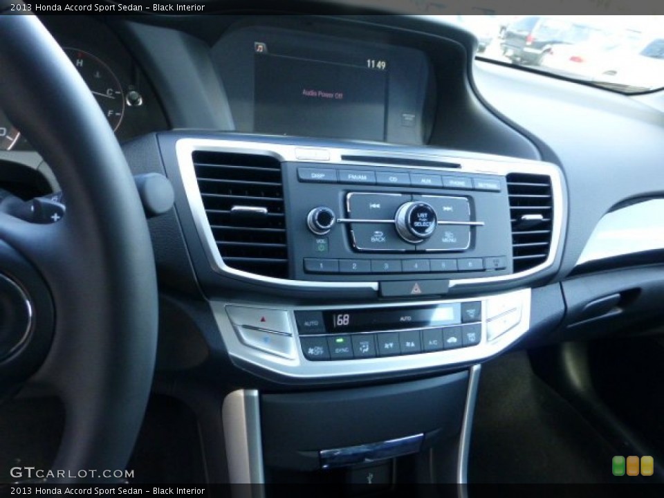 Black Interior Controls for the 2013 Honda Accord Sport Sedan #71110374