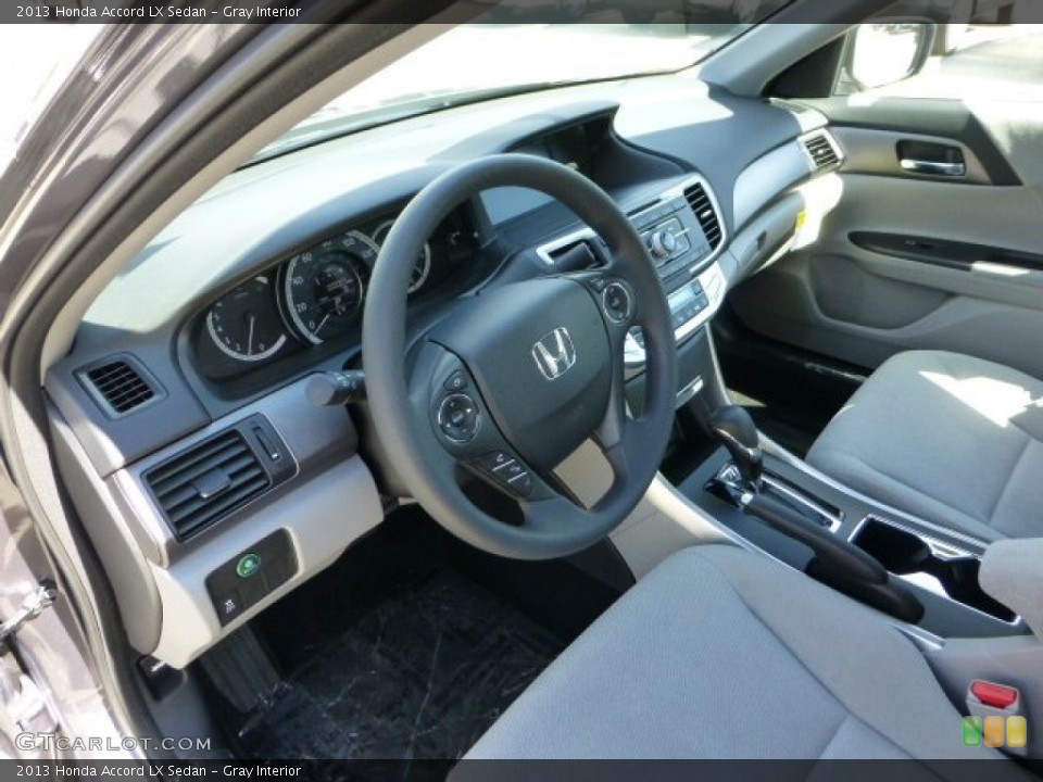 Gray Interior Prime Interior for the 2013 Honda Accord LX Sedan #71110523
