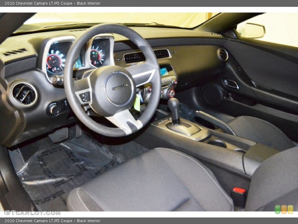 Black Interior Prime Interior for the 2010 Chevrolet Camaro LT/RS Coupe #71110970