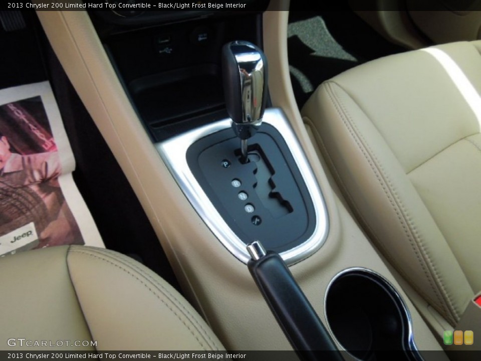 Black/Light Frost Beige Interior Transmission for the 2013 Chrysler 200 Limited Hard Top Convertible #71113595