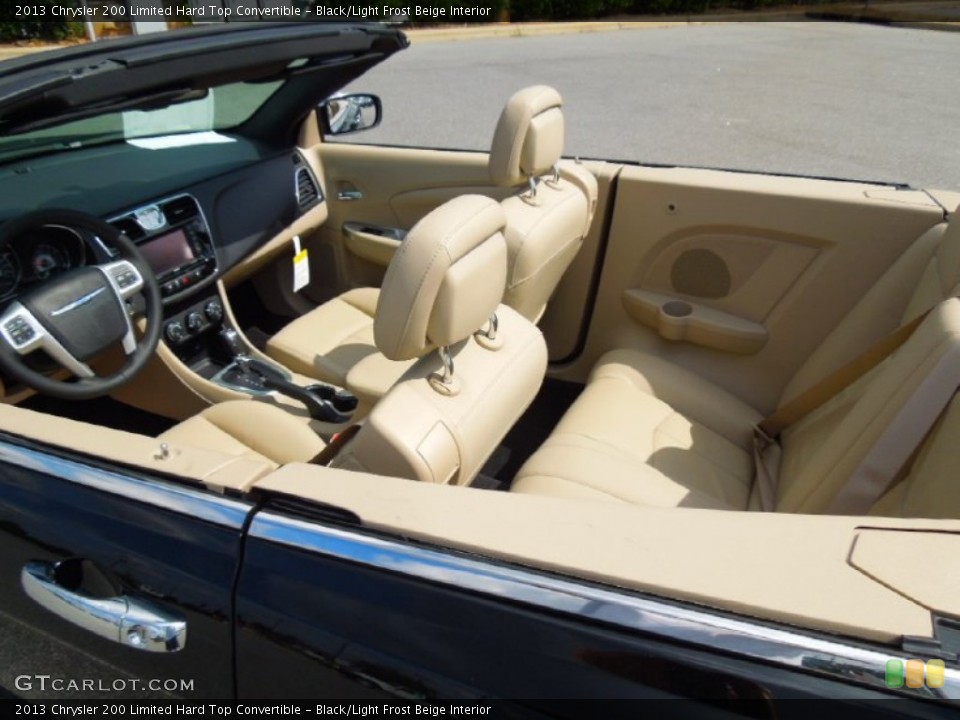 Black/Light Frost Beige Interior Photo for the 2013 Chrysler 200 Limited Hard Top Convertible #71113694