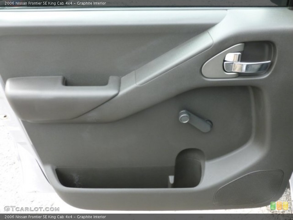 Graphite Interior Door Panel for the 2006 Nissan Frontier SE King Cab 4x4 #71114732