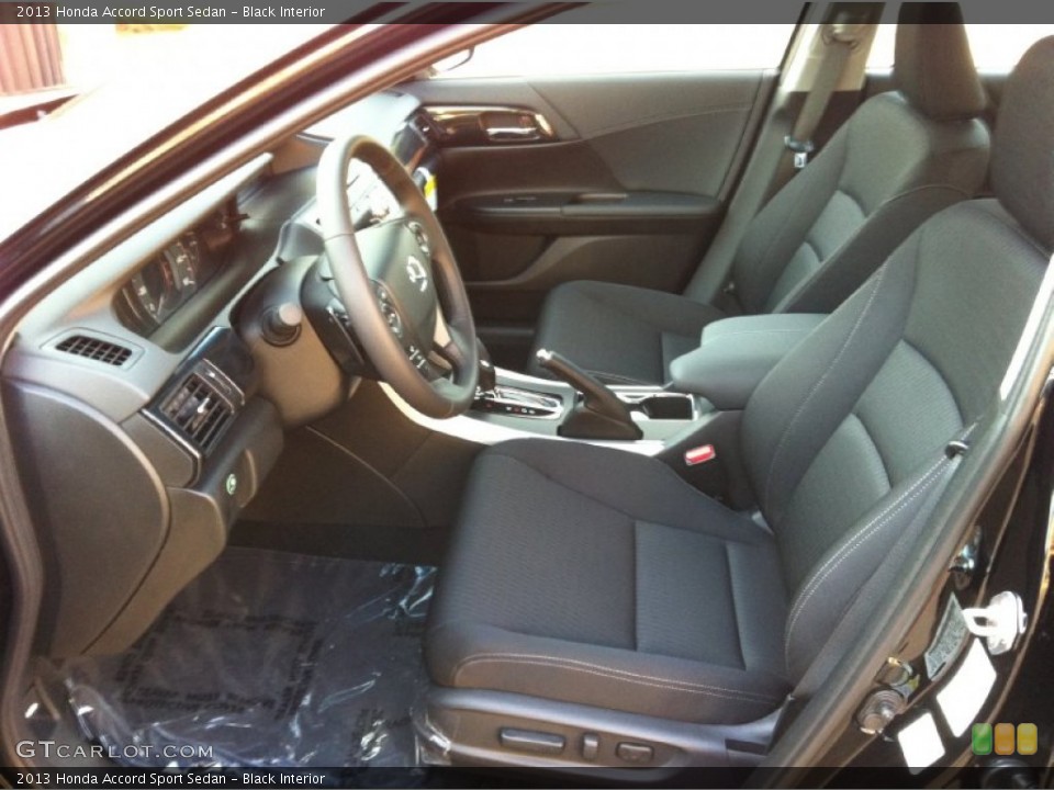 Black Interior Front Seat for the 2013 Honda Accord Sport Sedan #71115017