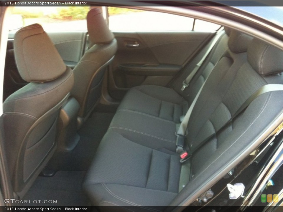 Black Interior Rear Seat for the 2013 Honda Accord Sport Sedan #71115023