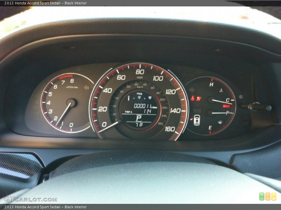 Black Interior Gauges for the 2013 Honda Accord Sport Sedan #71115059