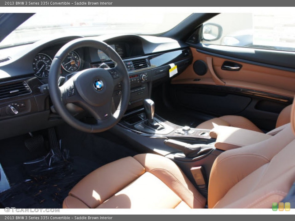 Saddle Brown Interior Prime Interior for the 2013 BMW 3 Series 335i Convertible #71116376