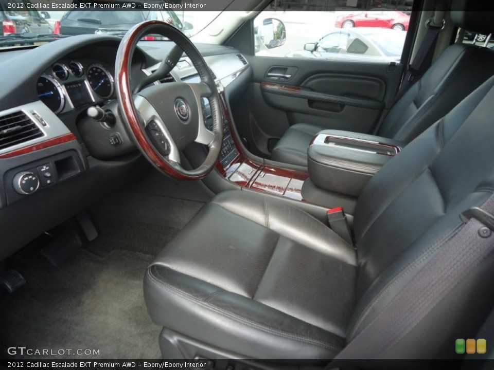 Ebony/Ebony Interior Photo for the 2012 Cadillac Escalade EXT Premium AWD #71117198