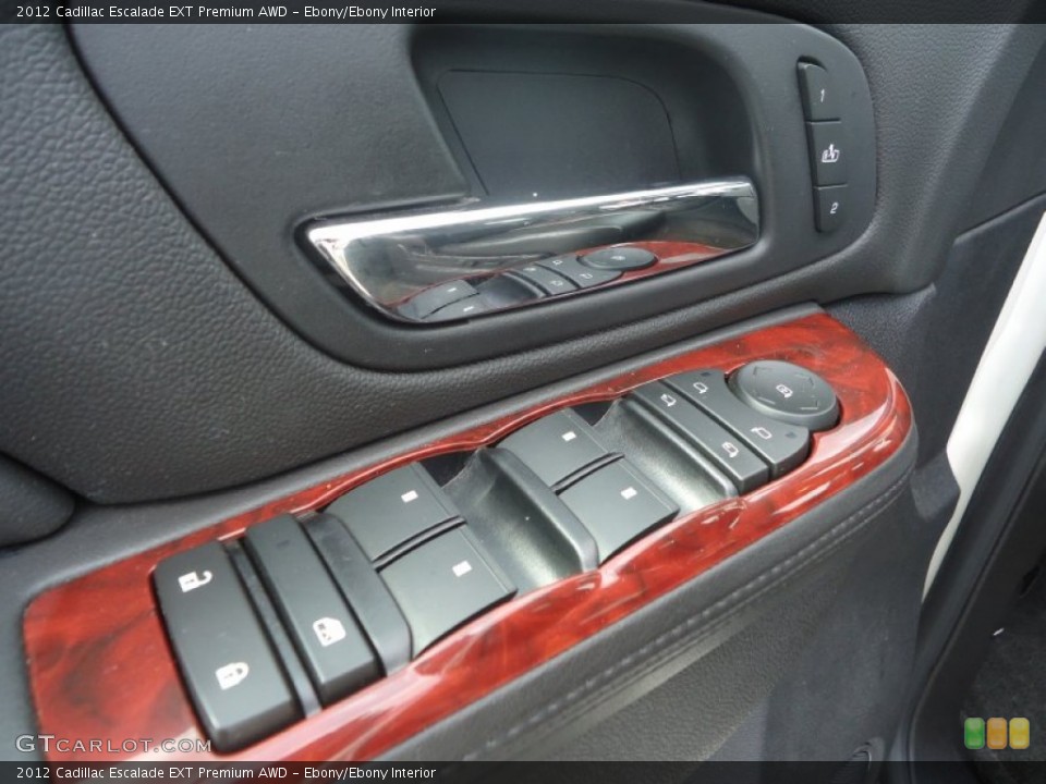 Ebony/Ebony Interior Controls for the 2012 Cadillac Escalade EXT Premium AWD #71117216