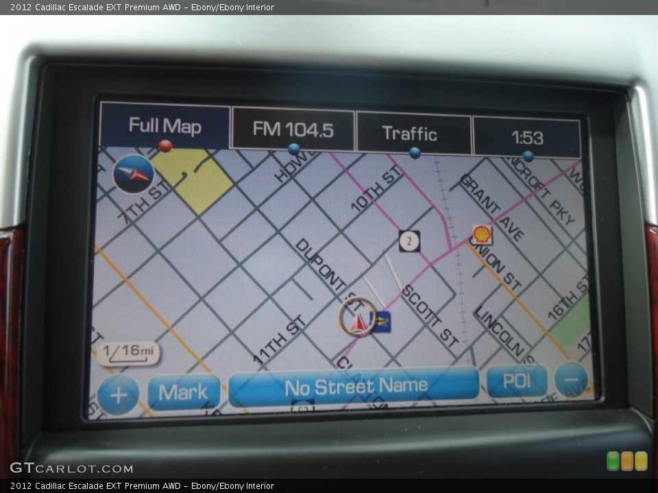 Ebony/Ebony Interior Navigation for the 2012 Cadillac Escalade EXT Premium AWD #71117270