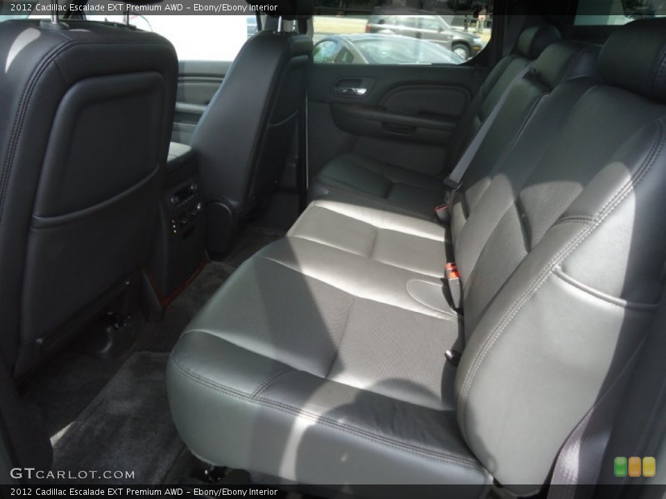 Ebony/Ebony Interior Rear Seat for the 2012 Cadillac Escalade EXT Premium AWD #71117321