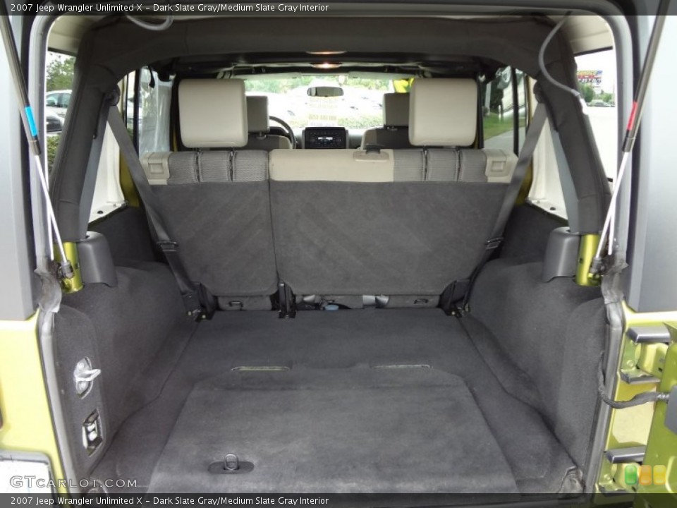Dark Slate Gray/Medium Slate Gray Interior Trunk for the 2007 Jeep Wrangler Unlimited X #71118206