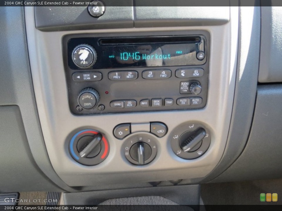 Pewter Interior Controls for the 2004 GMC Canyon SLE Extended Cab #71118641