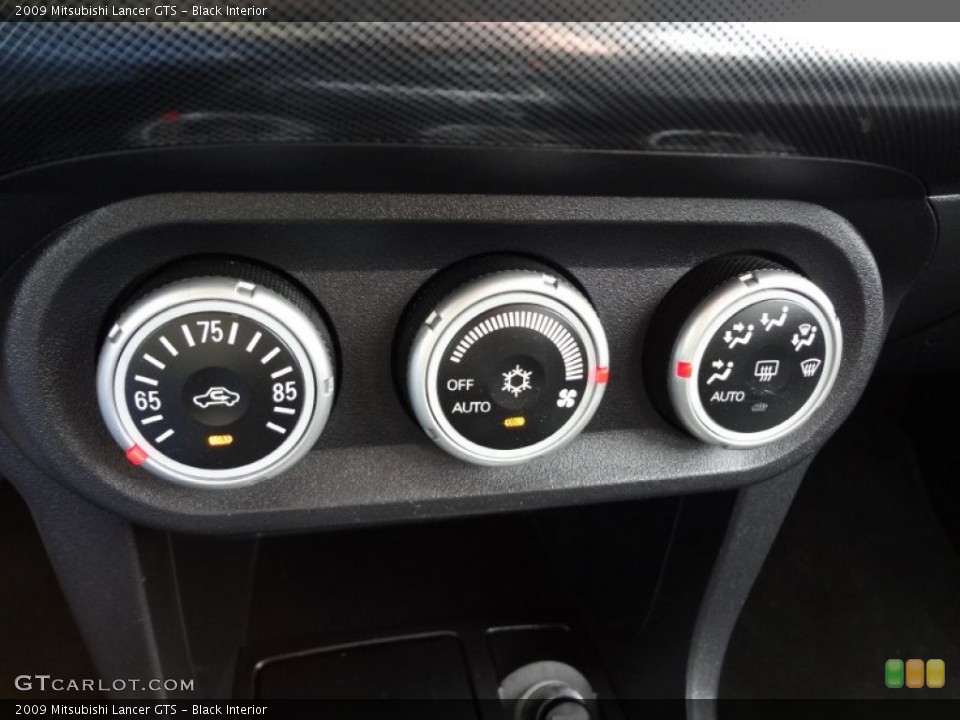 Black Interior Controls for the 2009 Mitsubishi Lancer GTS #71118803