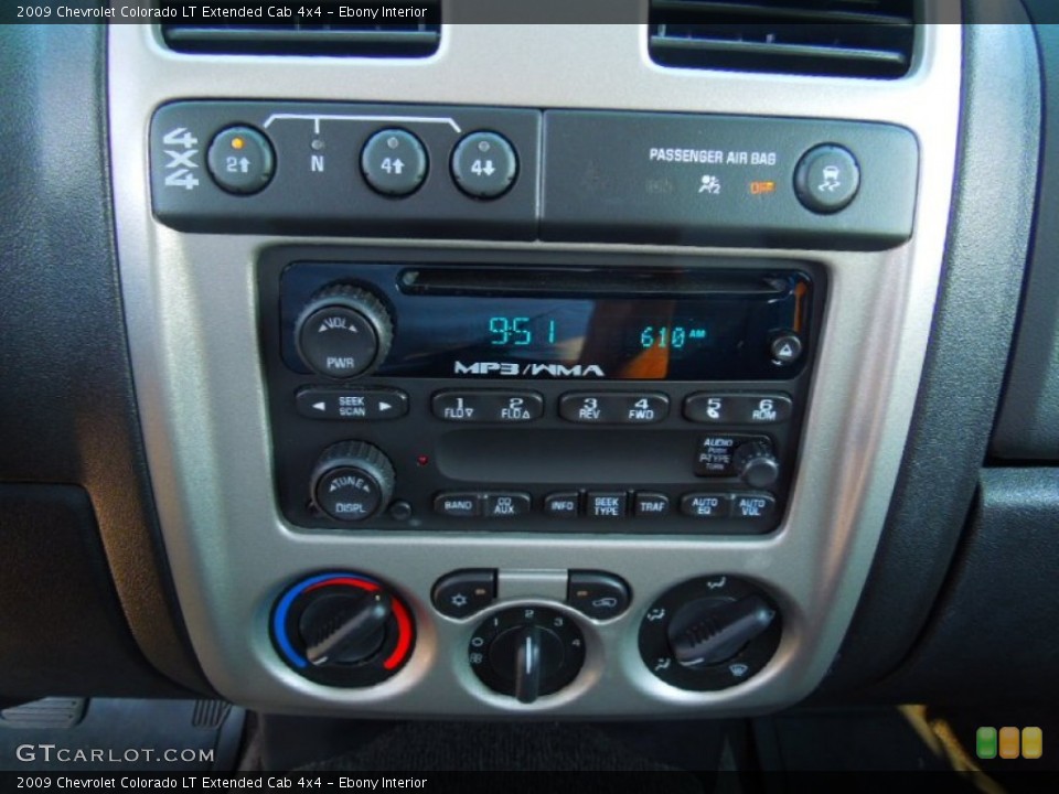 Ebony Interior Audio System for the 2009 Chevrolet Colorado LT Extended Cab 4x4 #71120381