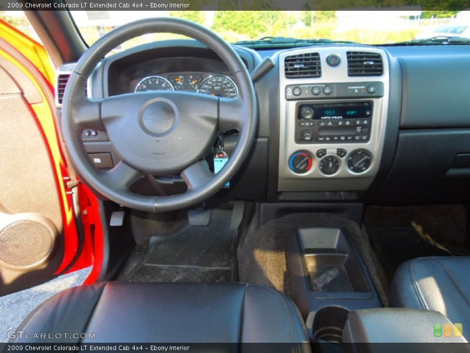 Ebony Interior Dashboard for the 2009 Chevrolet Colorado LT Extended Cab 4x4 #71120417