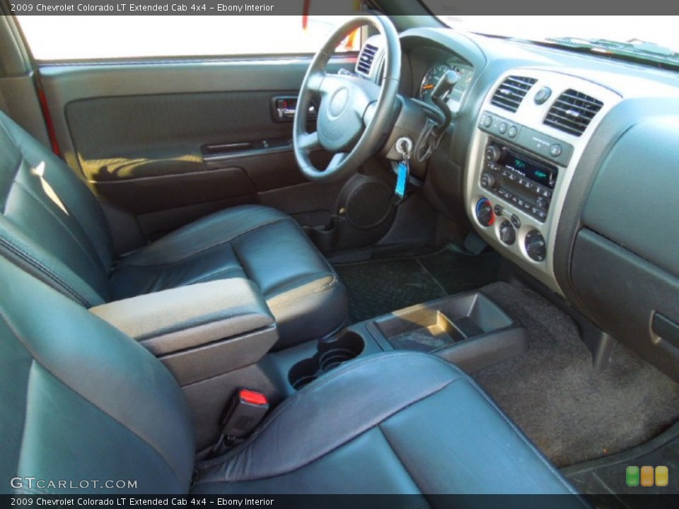 Ebony Interior Photo for the 2009 Chevrolet Colorado LT Extended Cab 4x4 #71120465