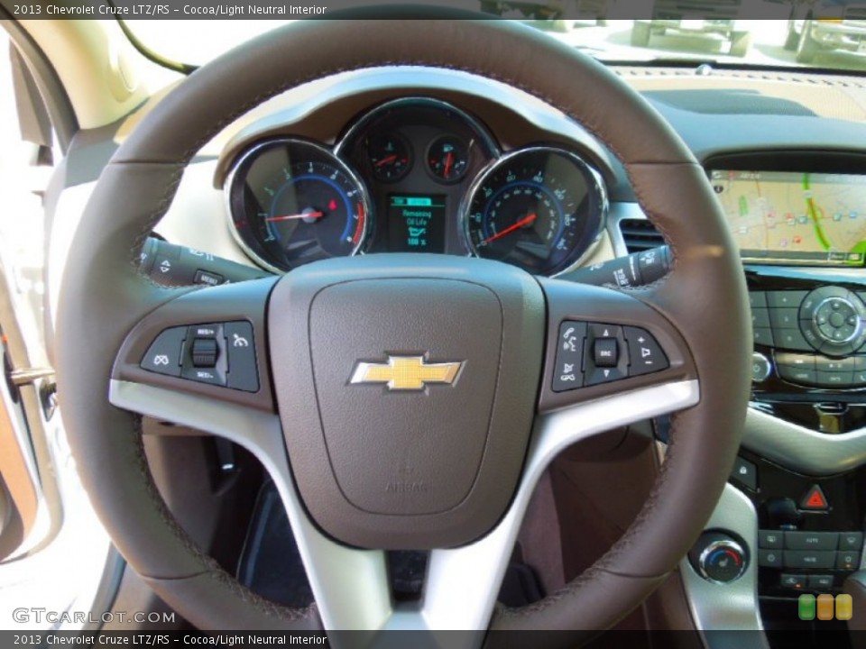 Cocoa/Light Neutral Interior Steering Wheel for the 2013 Chevrolet Cruze LTZ/RS #71122154