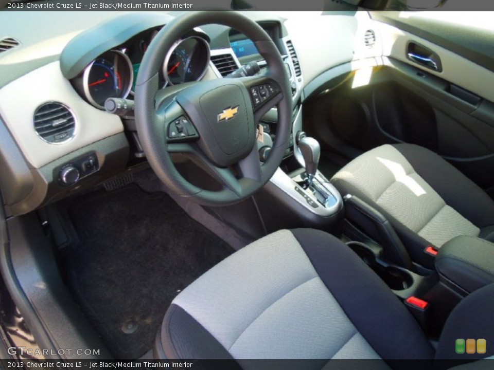Jet Black/Medium Titanium Interior Prime Interior for the 2013 Chevrolet Cruze LS #71122415