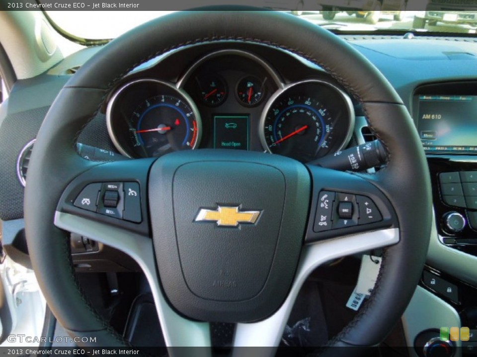 Jet Black Interior Steering Wheel for the 2013 Chevrolet Cruze ECO #71122535