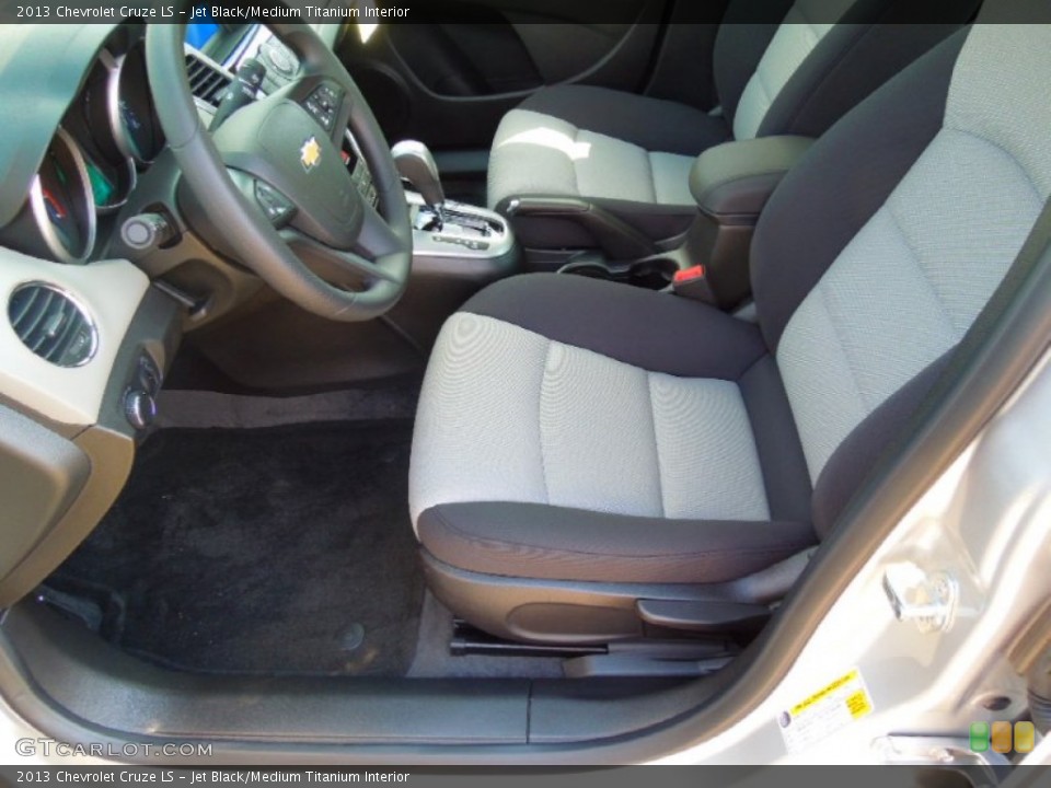 Jet Black/Medium Titanium Interior Front Seat for the 2013 Chevrolet Cruze LS #71122715
