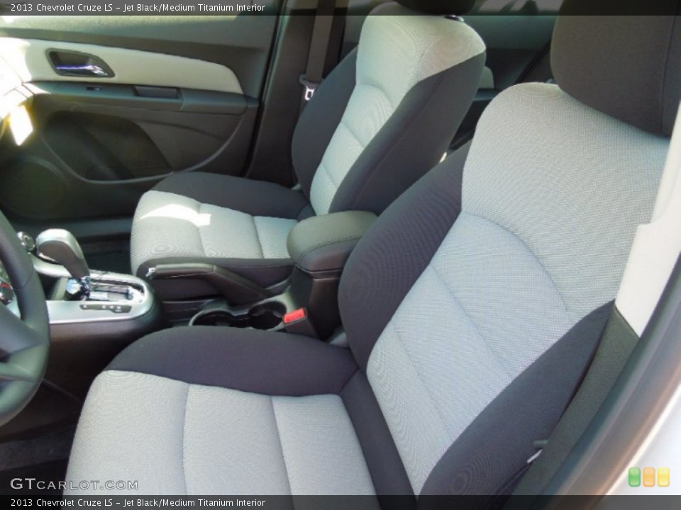 Jet Black/Medium Titanium Interior Front Seat for the 2013 Chevrolet Cruze LS #71122727