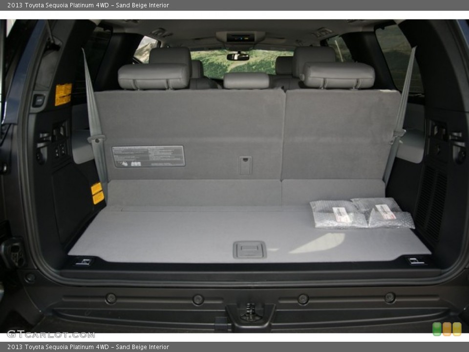 Sand Beige Interior Trunk for the 2013 Toyota Sequoia Platinum 4WD #71122820