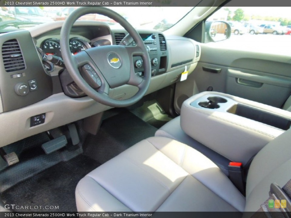Dark Titanium Interior Prime Interior for the 2013 Chevrolet Silverado 2500HD Work Truck Regular Cab #71123087